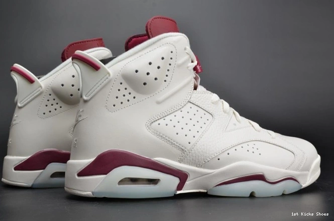 1st Kicks Maroon Jordan Retro Air 384664-116 white 6 0713